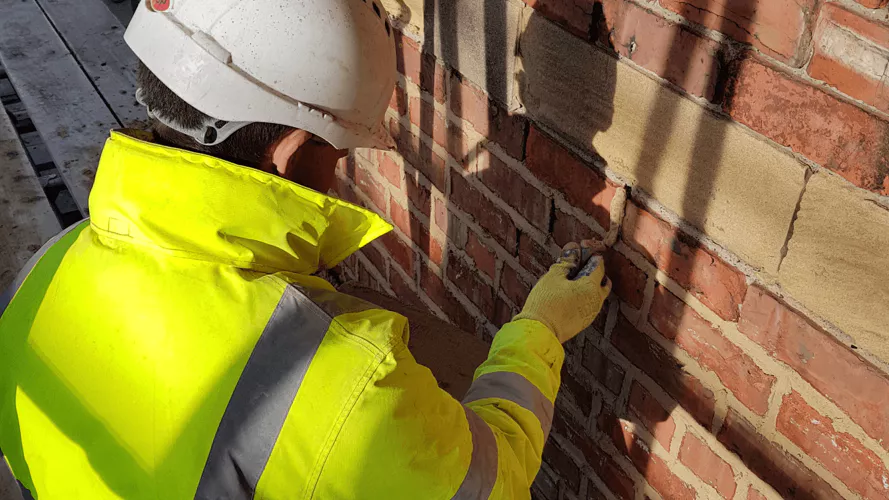 rope access brick repair